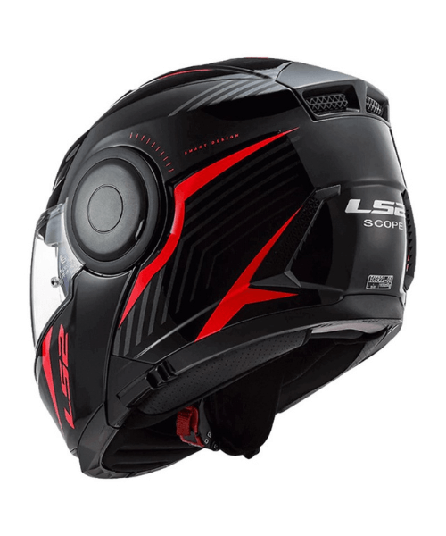 LS2 FF902 Scope Skid Helmet - Gloss Black Red