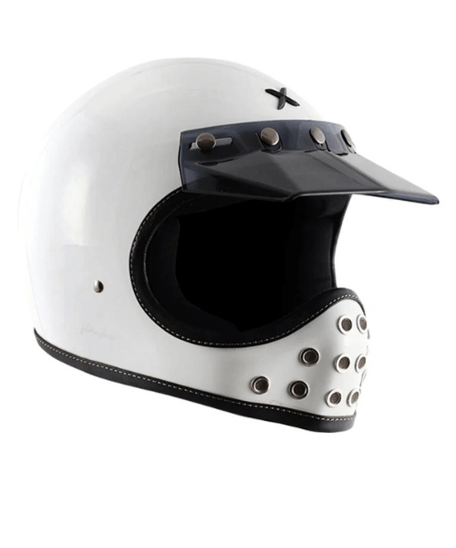 Axor Retro Moto-X Helmet - White