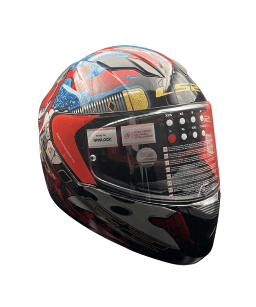 LS2 FF320 Stream Evo Ninja with D Ring Helmet - Red Blue