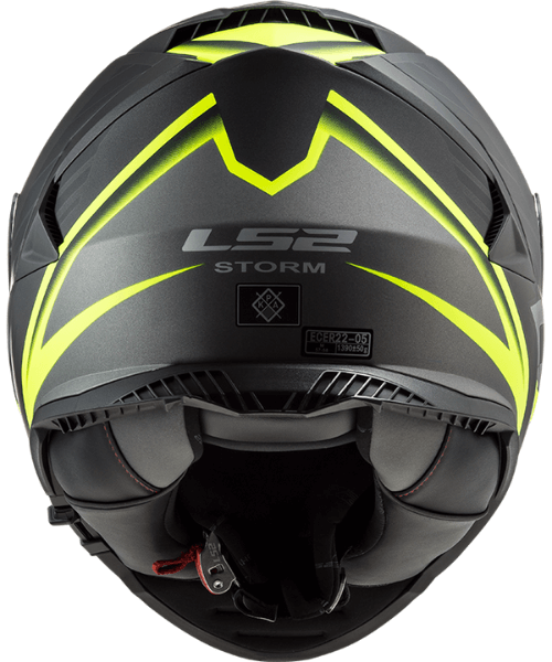 LS2 FF800 Storm Nerve Helmet - Matt Black Hi-Viz Yellow