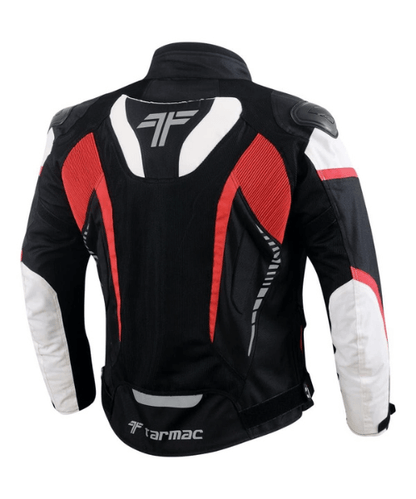 Tarmac Corsa Riding Jacket with Level 2 SAFE TECH protectors - Black White Red