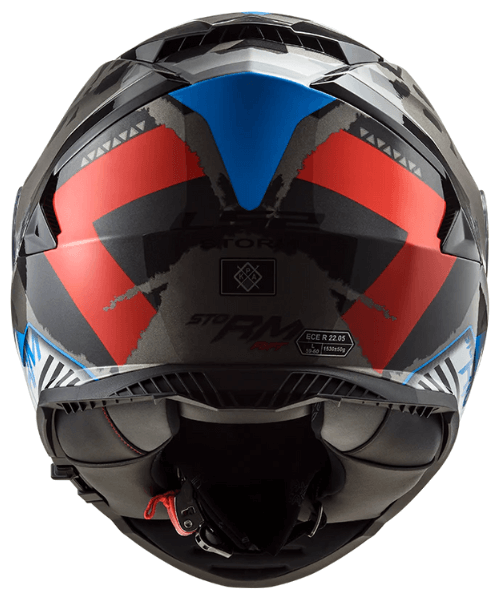 LS2 FF800 Storm Sprinter Helmet - Black Red Titanium