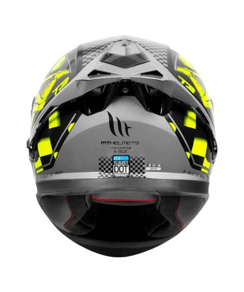 MT Thunder 3 SV Pro Helmet - ISLE Gloss Fluorescent Yellow