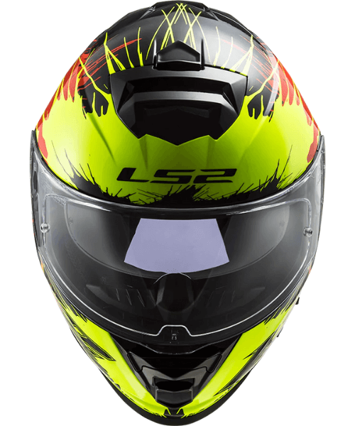 LS2 FF800 Storm Helmet - Drop Gloss Black Yellow Red
