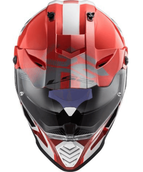 LS2 MX436 Pioneer Evo Evolve Dual Sport Helmet - Gloss Red White
