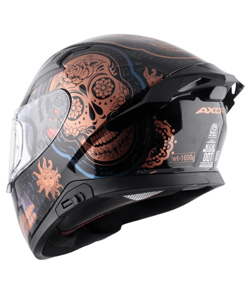 Axor Apex Trance Full Face Helmet - Black Gold