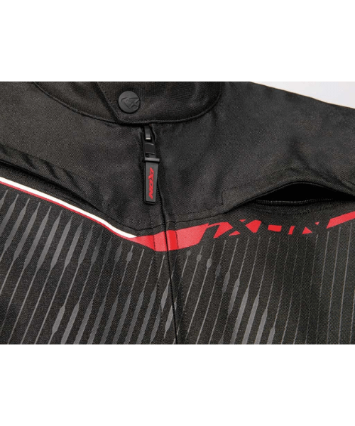 Ixon Slash Light Text Riding Jacket - Black White Yellow