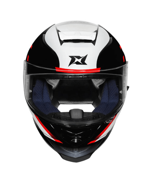 Axxis Eagle SV Quirly Helmet - Gloss White Red
