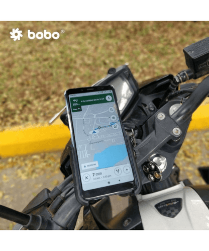 BOBO BM4 Jaw-Grip Bike / Cycle Phone Holder Motorcycle Mobile Mount - Black