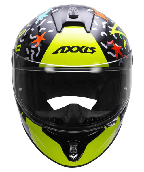 Axxis Draken S Crazy Helmet - Fluorescent Yellow