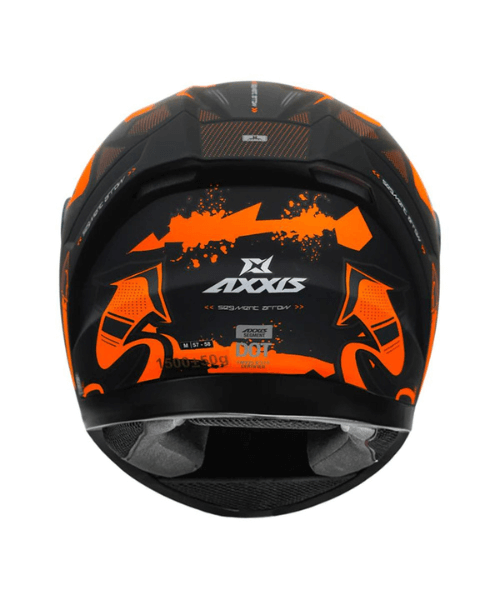 Axxis Segment Arrow B4 Helmet - Matt Fluorescent Orange