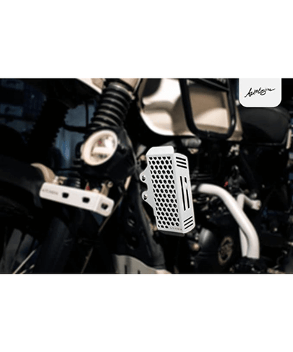 Auto Engina Himalayan Radiator Guard Compatible For Royal Enfield Himalayan BS3,BS4,BS6 & Himalayan Scram 411 Models- Silver