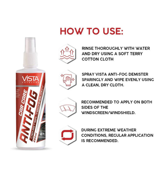 Vista Anti Fog Demister - 250 ml