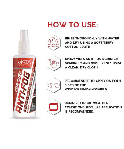 Vista Anti Fog Demister - 250 ml