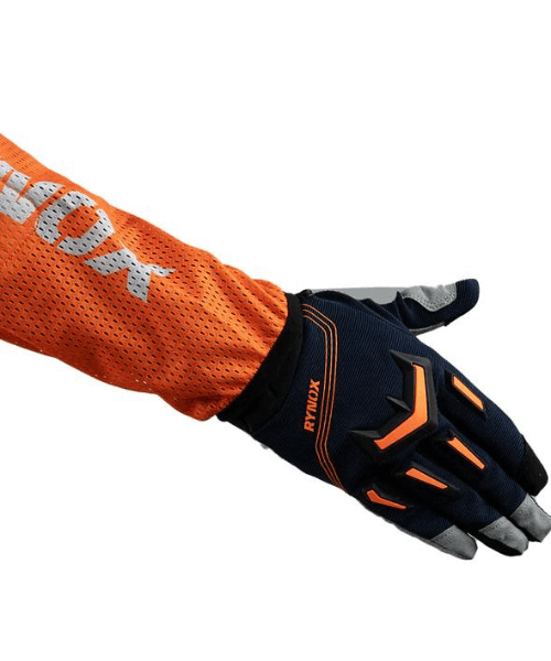 Rynox Switchback Neo Offroad Jersey - Hi-Viz Orange Blue