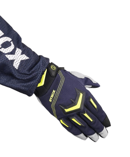 Rynox Switchback Neo Offroad Jersey - Blue Hi-Viz Green