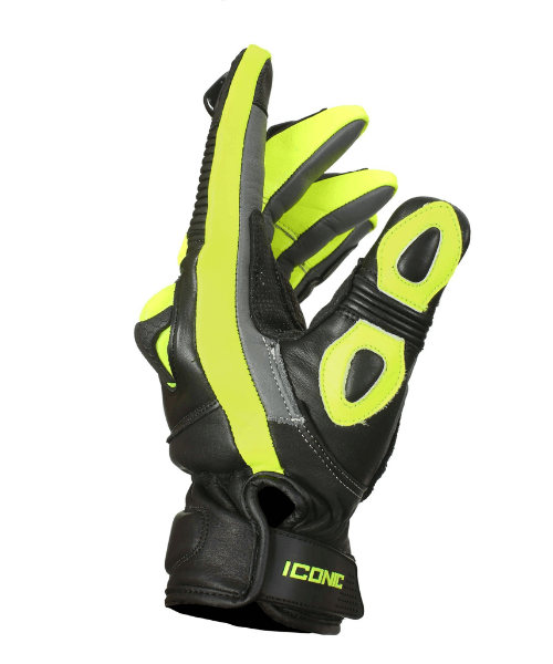 BBG Snell Iconic Riding Gloves - Neon