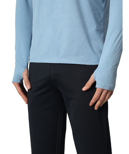 Reccy Men’s Nomadic Full Sleeves T Shirt - Lichen Blue