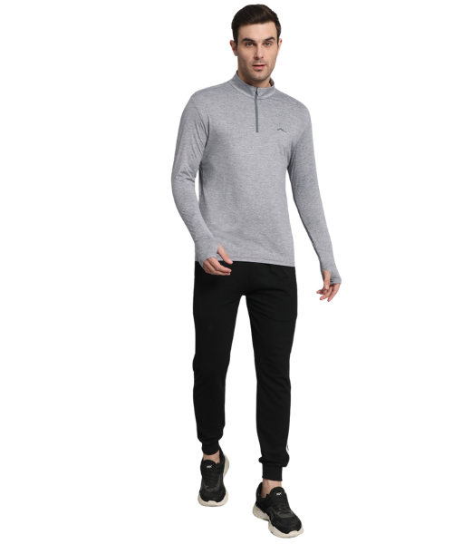 Reccy Men’s Nomadic Full Sleeves T Shirt - Silver Gray