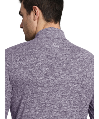 Reccy Men's Nomadic Full Sleeves T Shirt - Purple Gray