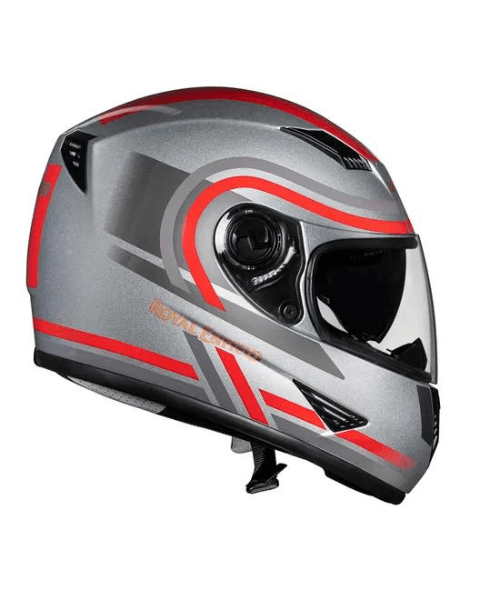 Royal Enfield Stunner Helmet Dual Visor - Gloss Silver