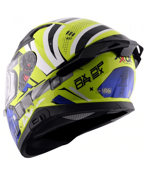 Axor Apex Hex-2 Helmet - Neon Yellow Blue