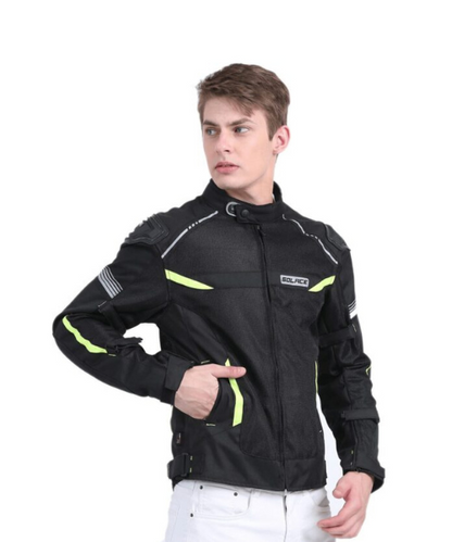 Solace Ramble V2 Motorcycle Riding Jacket - Black Neon