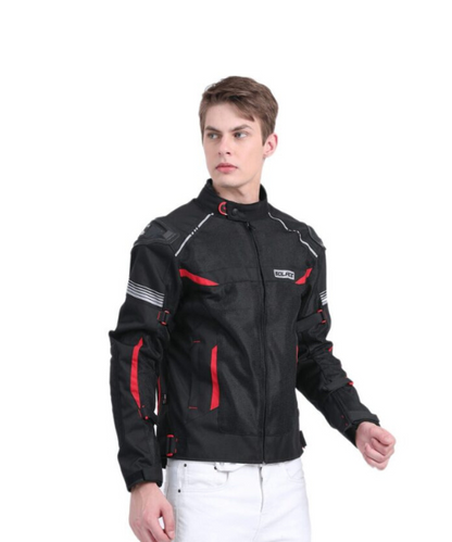 Solace Ramble V2 Motorcycle Riding Jacket - Black Red