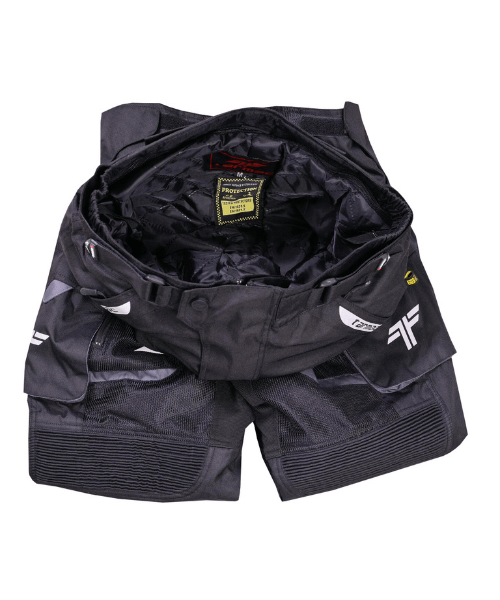 Tarmac Adventure Motorcycle Riding Pants with Knee Sliders- Black