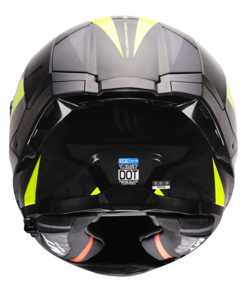 MT Thunder 4SV Valiant Helmet - Fluorescent Yellow