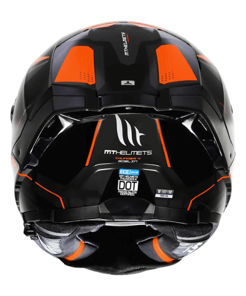 MT Thunder 4SV Goblin Helmet - Fluorescent Orange