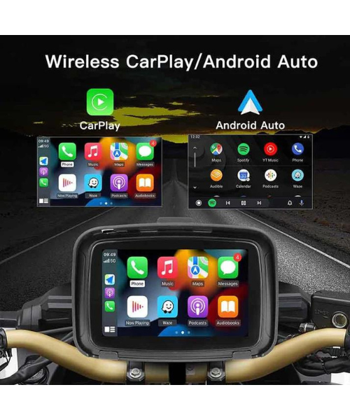 Fahren Motorcycle GPS CarPlay Android Auto Screen - Quick Release - Q1