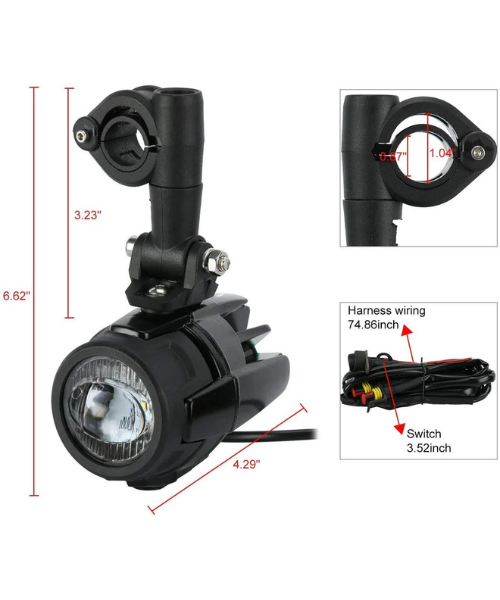 Moto Arch 60 Watt Foglamps - 2 Pieces