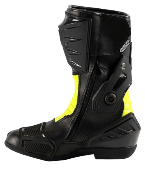 Axor Splitstream Motorcycle Riding Boots - Black Neon Green