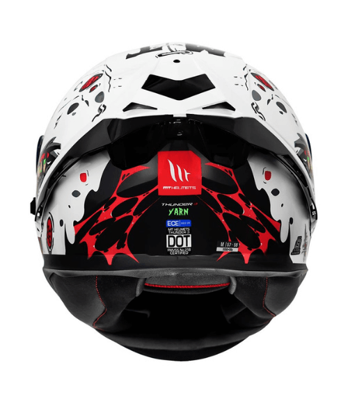 MT Thunder 3 SV Pro Yarn Gloss Helmet - White