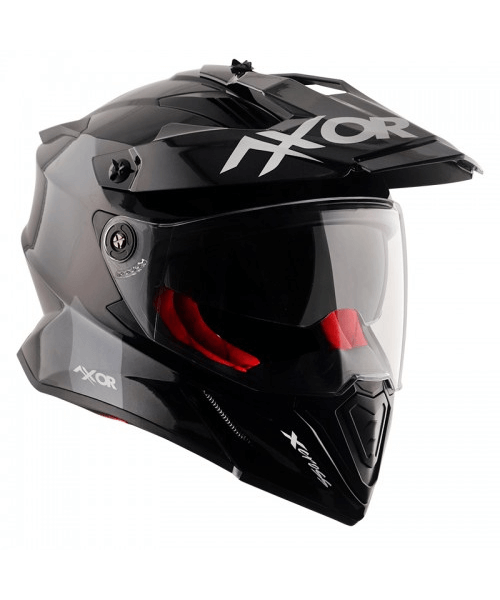 Axor X-Cross Dual Visor Sc Helmet - Black Red