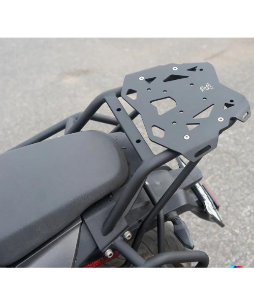 Zana Top Rack With New Plate Compatible With Pillion Backrest Texture Matt Black Dominar 2019-2022 - ZI-8129