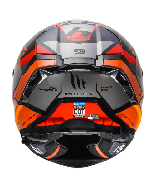 MT Thunder 4 SV EXA C15 Gloss Helmet - Orange