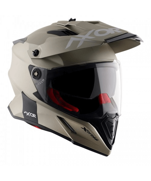 Axor X-Cross Dual Visor Sc Helmet - Nickel Red