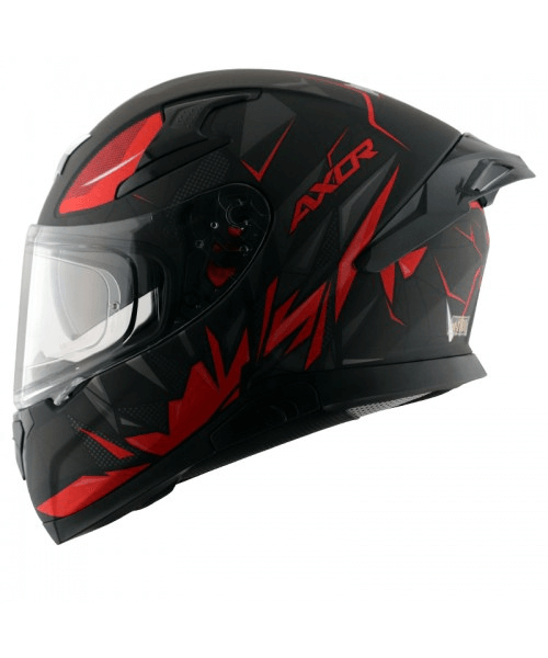 AXOR Apex Hunter D/V Helmet - Gloss Black Red