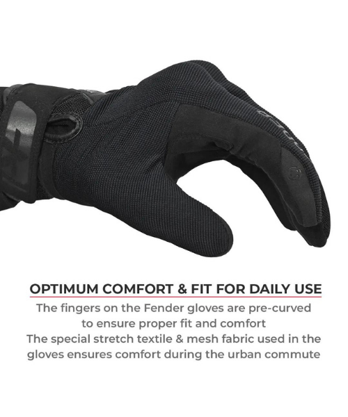 Viaterra Fender Daily Use Motorcycle Gloves - Gray