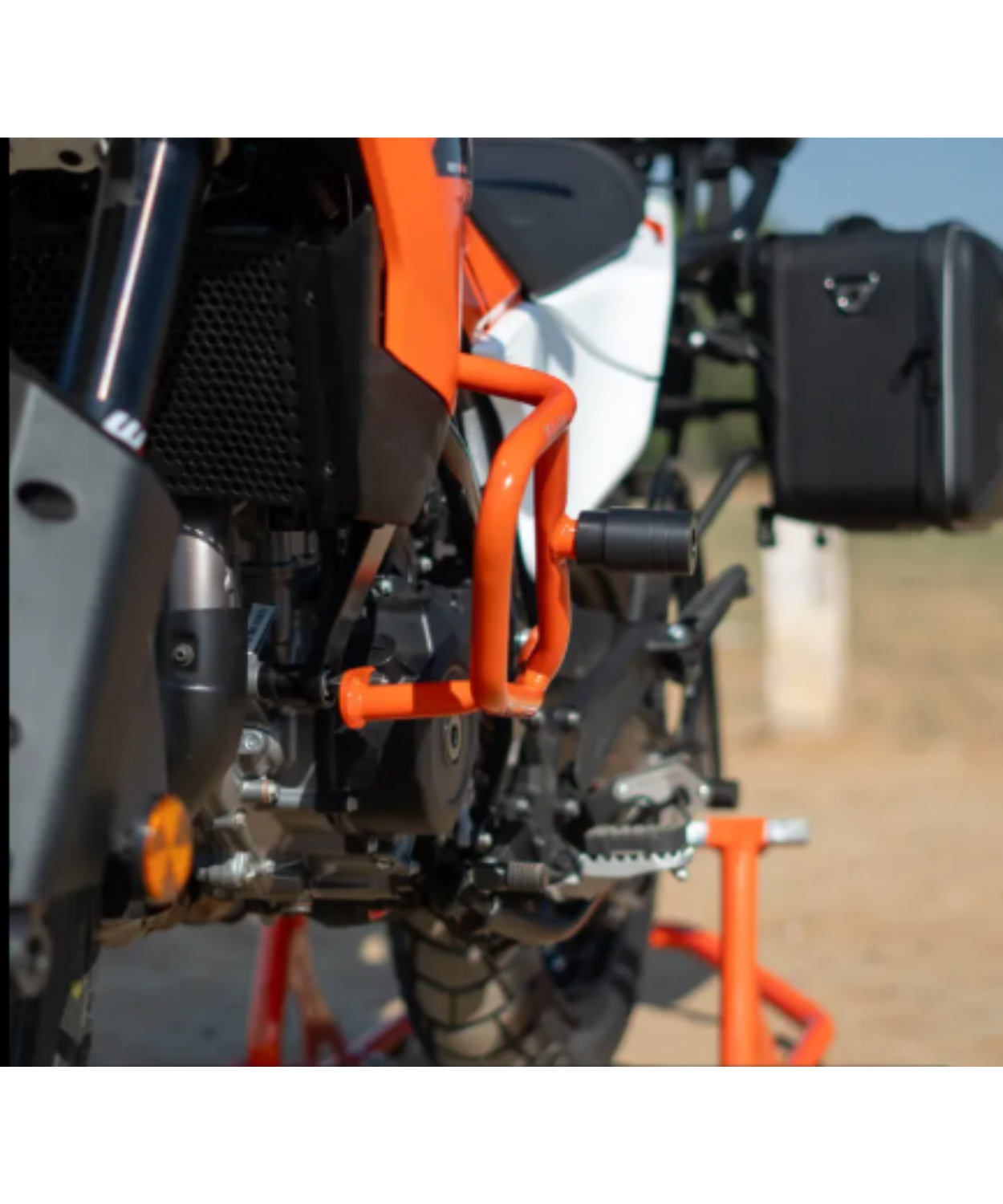 Zana Engine Guard Slider for KTM ADV 390 2025 - Orange - ZI-8556