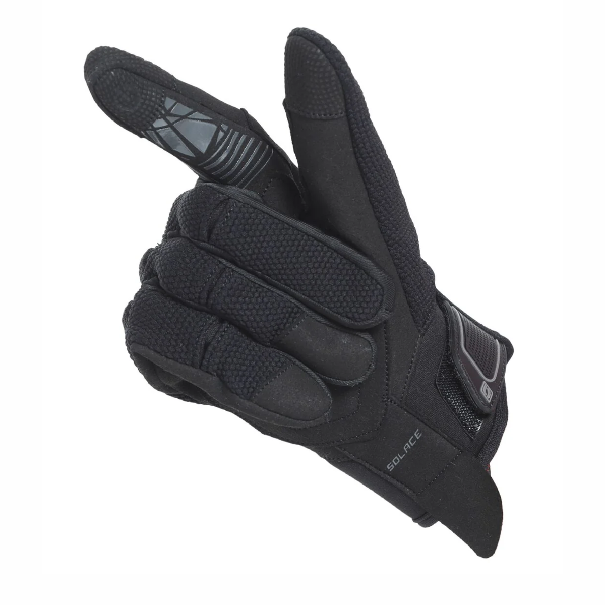 Solace X-Pro Motorcycle Riding Gloves - Black