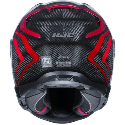 HJC F71 (F7X) Nevio Carbon Fiber MC1 Helmet (ECE 22.06) - Black Red