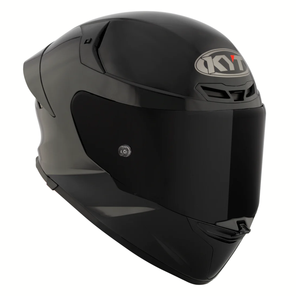 KYT TT-Revo Plain Helmet - Gloss Black