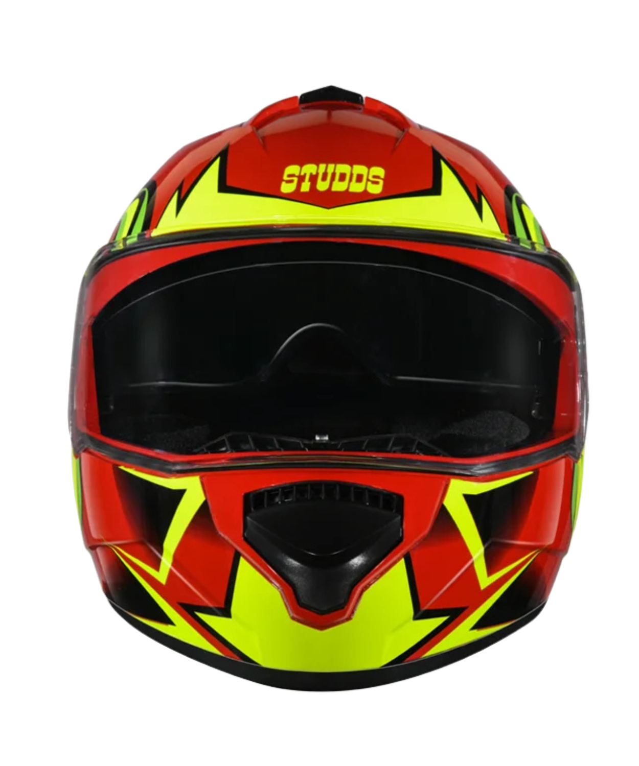 Studds Drifter D1 Decor Graphics Helmet - Gloss Red Yellow N5