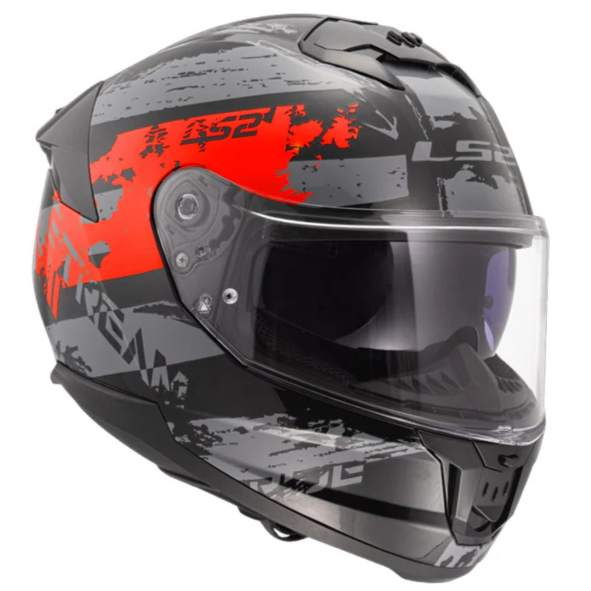 LS2 FF320 Stream II Noisy Helmet - Black Red - LS2