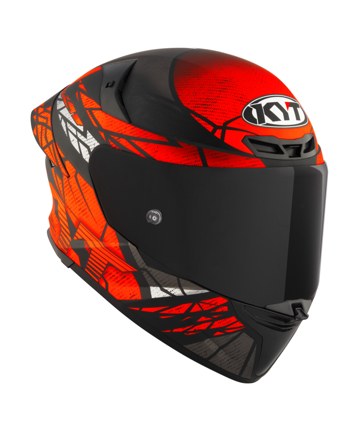 KYT TT-Revo Combustion Helmet - Matt Red