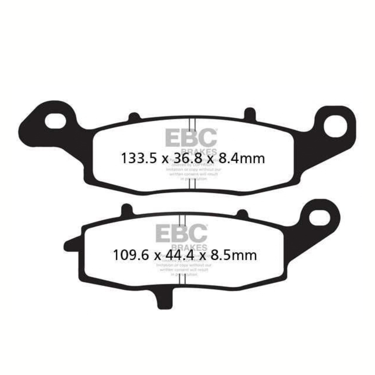 EBC Kawasaki Ninja 650 (2011-2016) Fully Sintered Brake Pads
