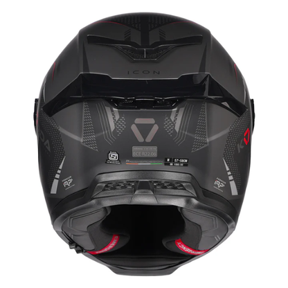 Korda Icon Strike Helmet - Matt Black Red